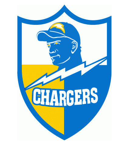 San Diego Chargers Manning Face Logo fabric transfer